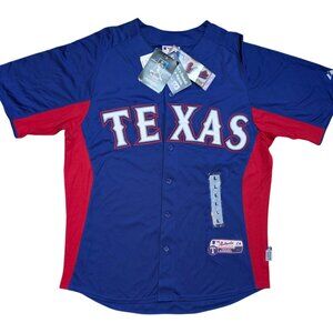 NEW Texas Rangers Authentic Collection Majestic Men Size L Cool Base Jersey #29